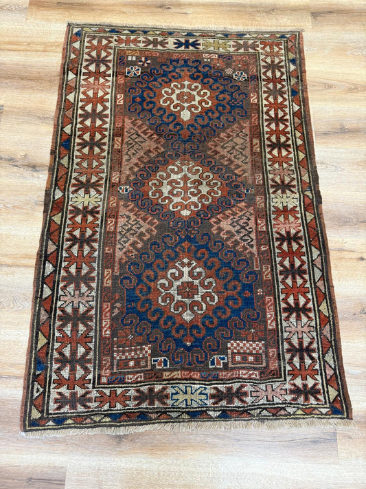 Antique Kurdish Rug (Handmade)- 5ft x 3ft 4in